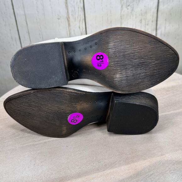 Coconuts by Matisse Dusty Womens Western Boots Size 8.5 Ivory Pull On Boots - Picture 7 of 13